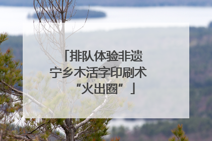 排队体验非遗 宁乡木活字印刷术“火出圈”