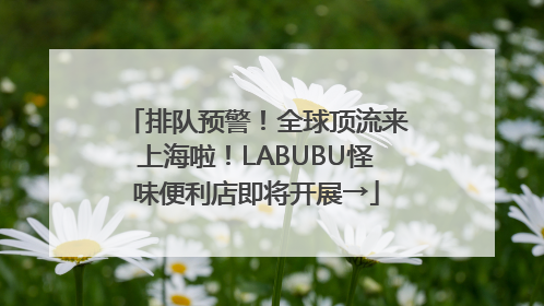 排队预警！全球顶流来上海啦！LABUBU怪味便利店即将开展→