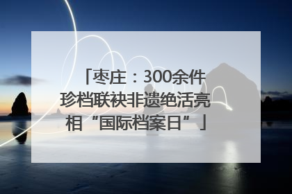 枣庄：300余件珍档联袂非遗绝活亮相“国际档案日”
