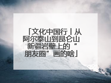 文化中国行丨从阿尔泰山到昆仑山 新疆岩壁上的“朋友圈”画的啥