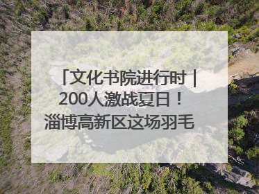 文化书院进行时｜200人激战夏日！淄博高新区这场羽毛球比赛太酷