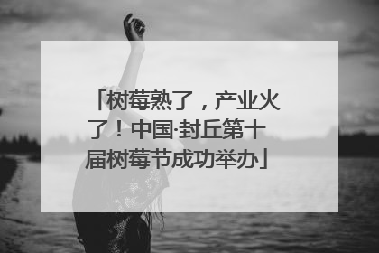 树莓熟了，产业火了！中国·封丘第十届树莓节成功举办