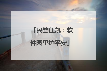 民警任凯：软件园里护平安