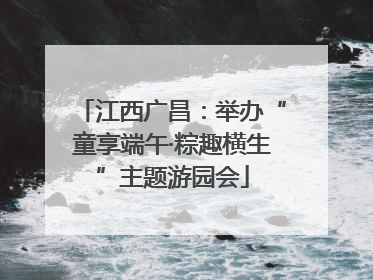 江西广昌：举办“童享端午·粽趣横生”主题游园会