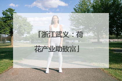 浙江武义：荷花产业助致富