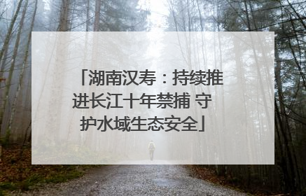 湖南汉寿：持续推进长江十年禁捕 守护水域生态安全