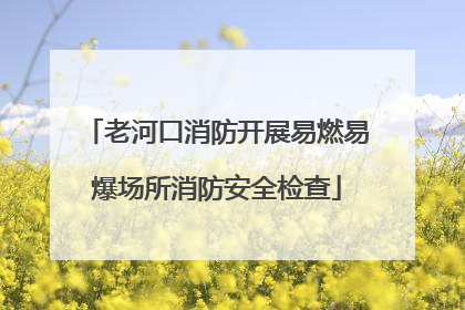 老河口消防开展易燃易爆场所消防安全检查