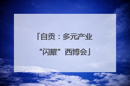 自贡：多元产业“闪耀”西博会