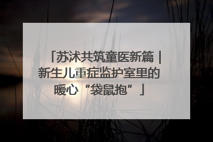 苏沭共筑童医新篇｜新生儿重症监护室里的暖心“袋鼠抱”