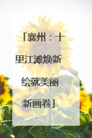 襄州：十里江滩焕新 绘就美丽新画卷