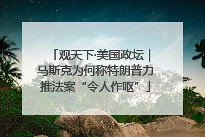 观天下·美国政坛｜马斯克为何称特朗普力推法案“令人作呕”