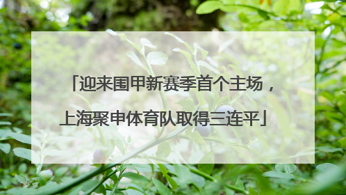 迎来围甲新赛季首个主场，上海聚申体育队取得三连平