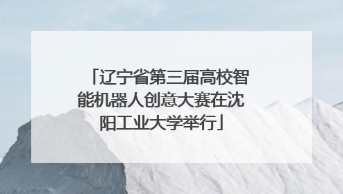 辽宁省第三届高校智能机器人创意大赛在沈阳工业大学举行