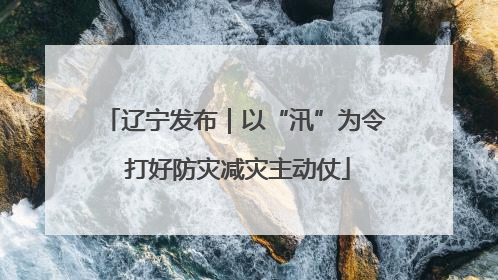 辽宁发布｜以“汛”为令 打好防灾减灾主动仗