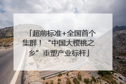 超前标准+全国首个集群！“中国大樱桃之乡”重塑产业标杆