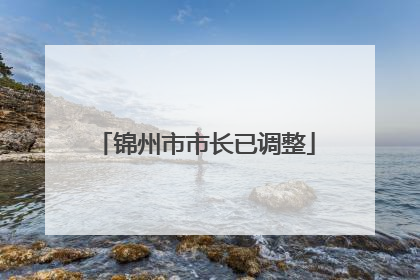 锦州市市长已调整