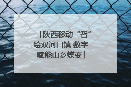 陕西移动“智”绘双河口镇 数字赋能山乡蝶变