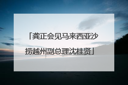 龚正会见马来西亚沙捞越州副总理沈桂贤