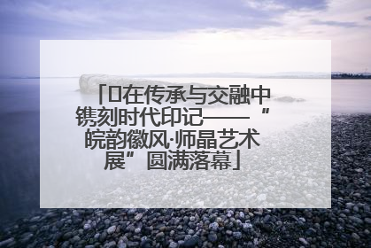 ﻿在传承与交融中镌刻时代印记——“皖韵徽风·师晶艺术展”圆满落幕