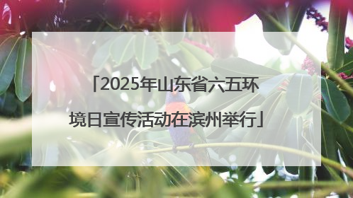 2025年山东省六五环境日宣传活动在滨州举行