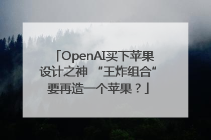 OpenAI买下苹果设计之神 “王炸组合”要再造一个苹果？