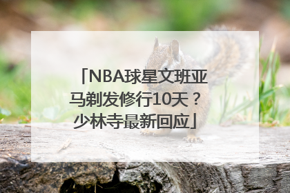 NBA球星文班亚马剃发修行10天？少林寺最新回应